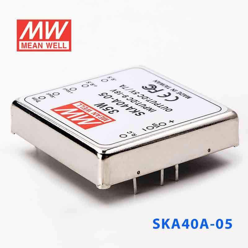 Mean Well SKA40A-05 DC-DC Converter - 35W - 9~18V in 5V out 7A - SKA40A-05 - powersupplymall.com