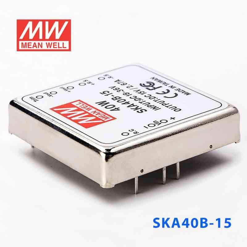 Mean Well SKA40B - 15 DC - DC Converter - 35W - 18~36V in 15V out - SKA40B - 15 - powersupplymall.com