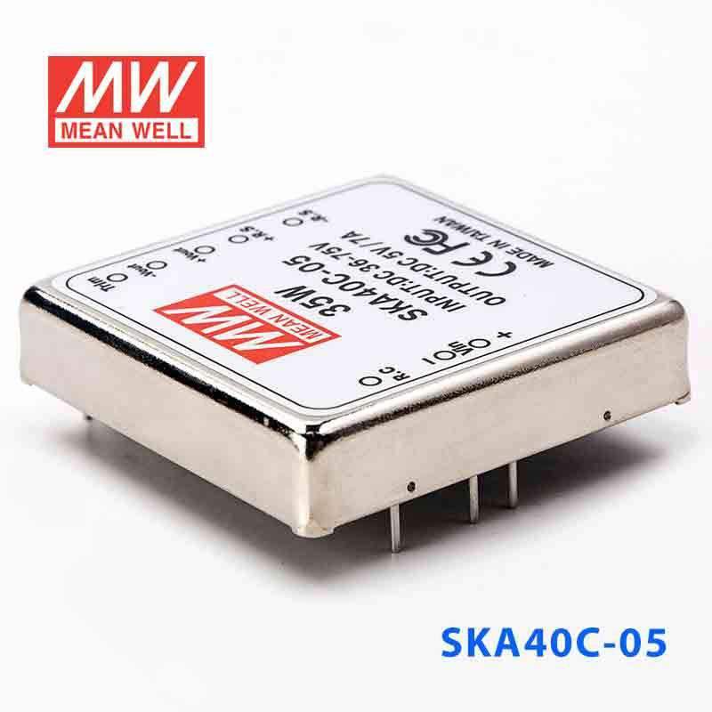 Mean Well SKA40C-05 DC-DC Converter - 35W - 36~75V in 5V out 7A - SKA40C-05 - powersupplymall.com