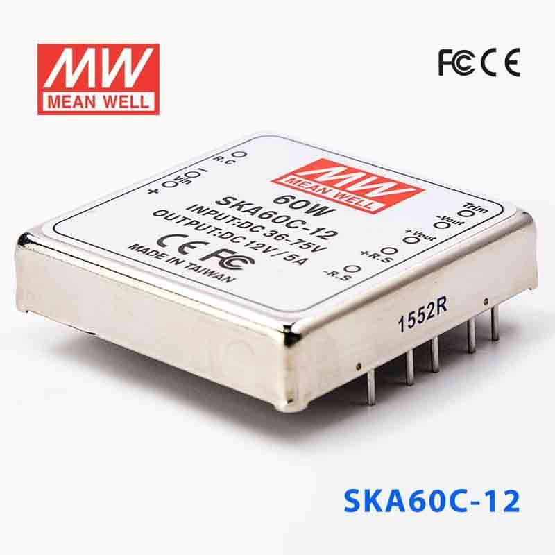 Mean Well SKA60C - 12 DC - DC Converter - 60W - 36~75V in 12V out - SKA60C - 12 - powersupplymall.com