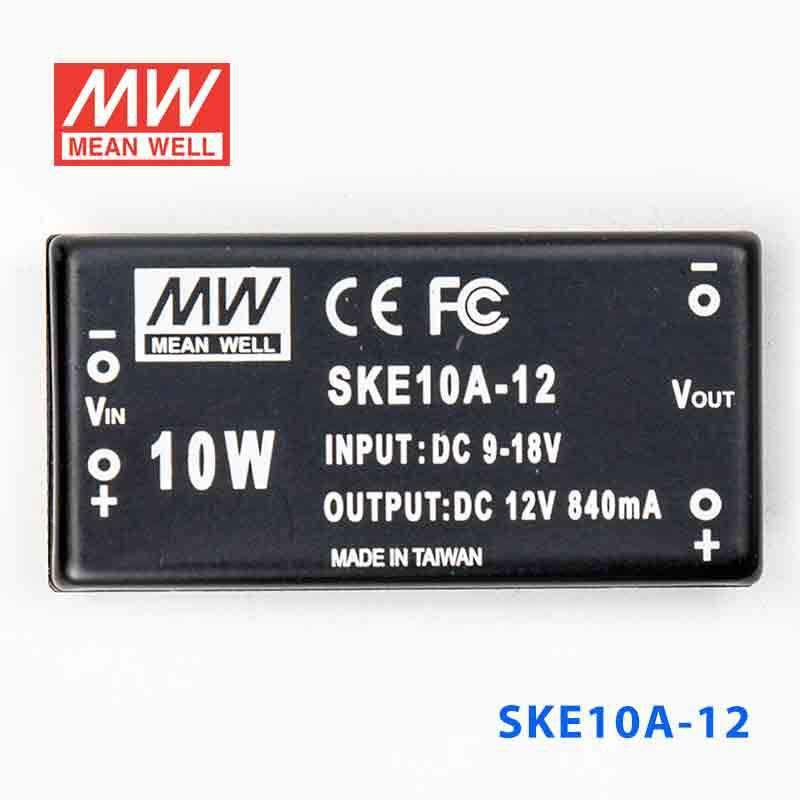Mean Well SKE10A - 12 DC - DC Converter - 10W - 9~18V in 12V out - SKE10A - 12 - powersupplymall.com