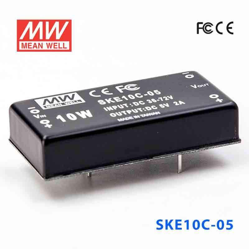Mean Well SKE10C - 05 DC - DC Converter - 10W - 36~72V in 5V out - SKE10C - 05 - powersupplymall.com