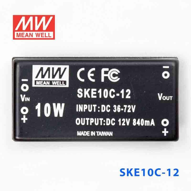 Mean Well SKE10C - 12 DC - DC Converter - 10W - 36~72V in 12V out - SKE10C - 12 - powersupplymall.com