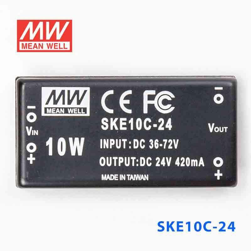 Mean Well SKE10C - 24 DC - DC Converter - 10W - 36~72V in 24V out - SKE10C - 24 - powersupplymall.com