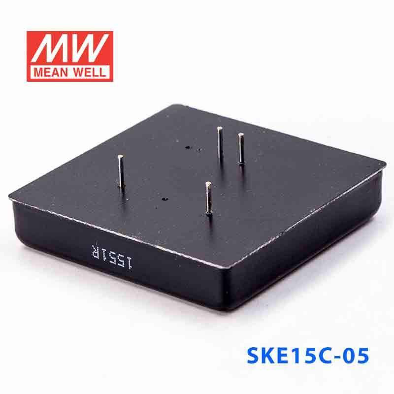 Mean Well SKE15C-05 DC-DC Converter - 15W - 36~72V in 5V out 3A - SKE15C-05 - powersupplymall.com