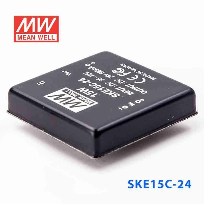 Mean Well SKE15C-24 DC-DC Converter - 15W - 36~72V in 24V out 625mA - SKE15C-24 - powersupplymall.com