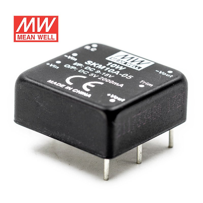 Mean Well SKM10A - 05 DC - DC Converter - 10W - 9~18V in 5V out - SKM10A - 05 - powersupplymall.com