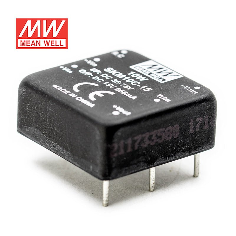 Mean Well SKM10C - 15 DC - DC Converter - 10W - 36~75V in 15V out - SKM10C - 15 - powersupplymall.com