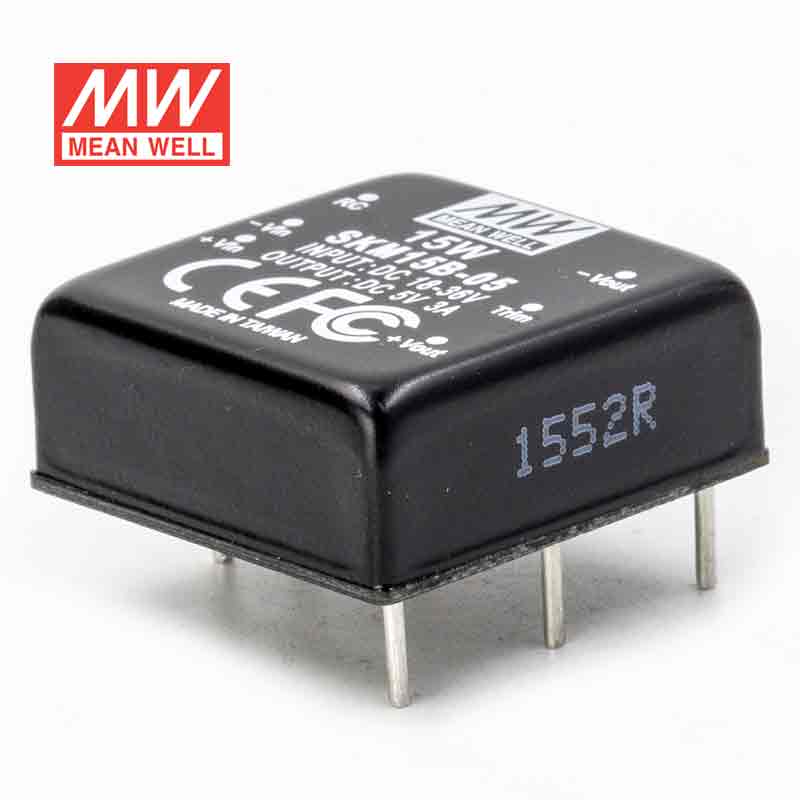 Mean Well SKM15B - 05 DC - DC Converter - 15W - 18~36V in 5V out - SKM15B - 05 - powersupplymall.com