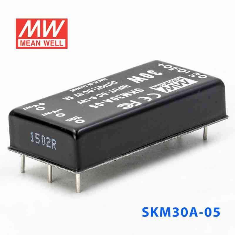 Mean Well SKM30A-05 DC-DC Converter - 30W - 9~18V in 5V out 6A - SKM30A-05 - powersupplymall.com