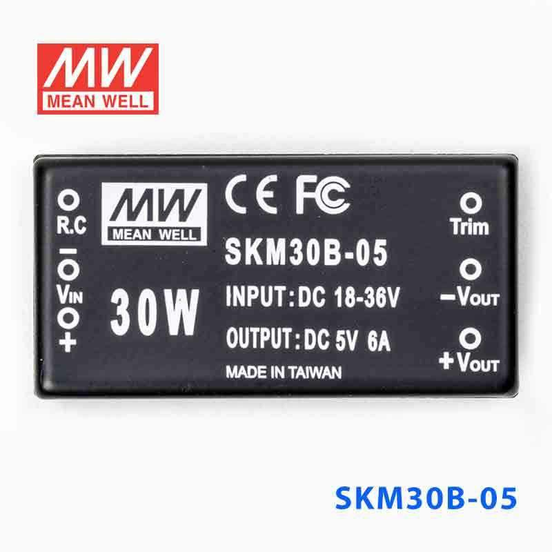 Mean Well SKM30B - 05 DC - DC Converter - 30W - 18~36V in 5V out - SKM30B - 05 - powersupplymall.com