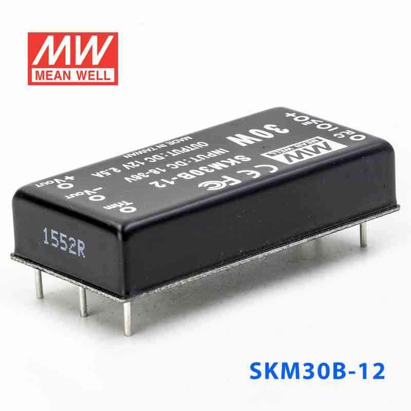 Mean Well SKM30B-12 DC-DC Converter - 30W - 18~36V in 12V out 2.5A - SKM30B-12 - powersupplymall.com