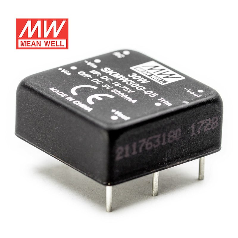 Mean Well SKMW30G - 05 DC - DC Converter - 30W - 18~75V in 5V out - SKMW30G - 05 - powersupplymall.com