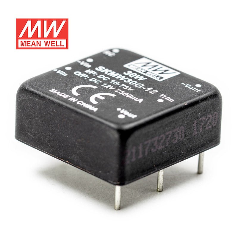 Mean Well SKMW30G - 12 DC - DC Converter - 30W - 18~75V in 12V out - SKMW30G - 12 - powersupplymall.com