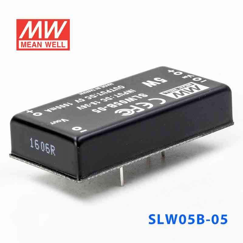 Mean Well SLW05B - 05 DC - DC Converter - 5W - 18~36V in 5V out - SLW05B - 05 - powersupplymall.com