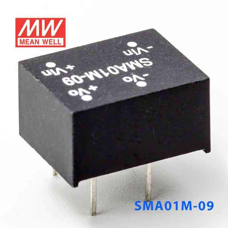Mean Well SMA01M - 09 DC - DC Converter - 1W - 10.8~13.2V in 9V out - SMA01M - 09 - powersupplymall.com