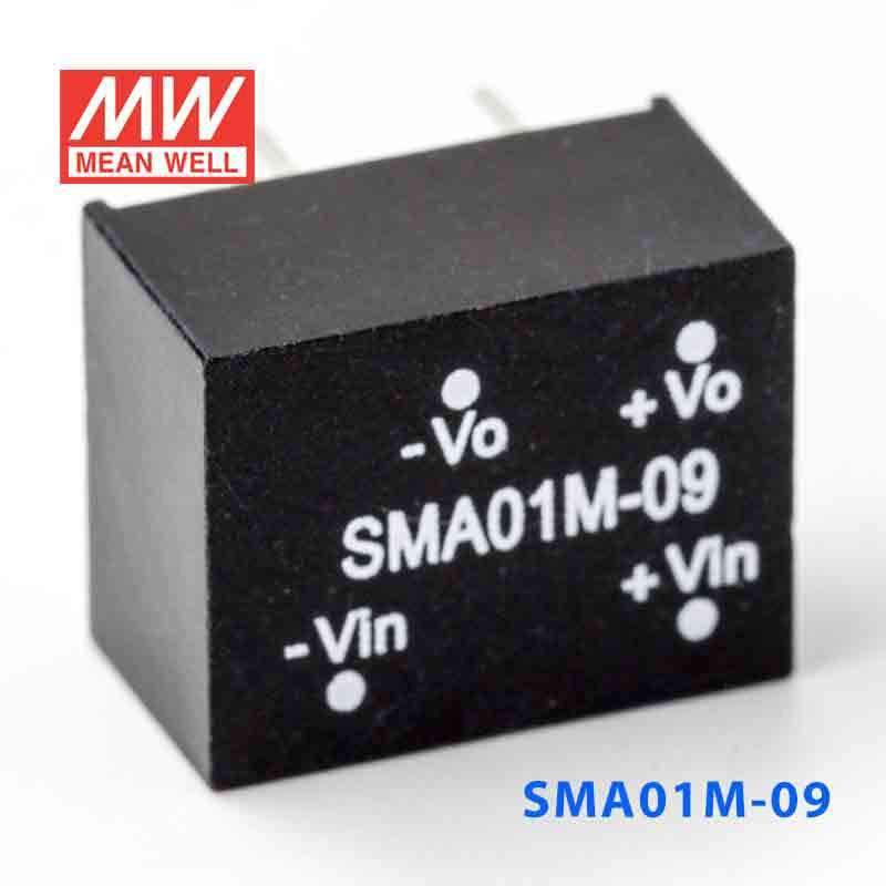 Mean Well SMA01M - 09 DC - DC Converter - 1W - 10.8~13.2V in 9V out - SMA01M - 09 - powersupplymall.com