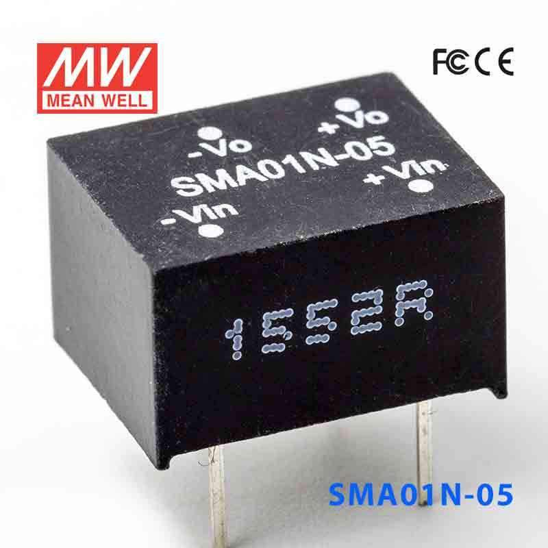 Mean Well SMA01N - 05 DC - DC Converter - 1W - 21.6~26.4V in 5V out - SMA01N - 05 - powersupplymall.com