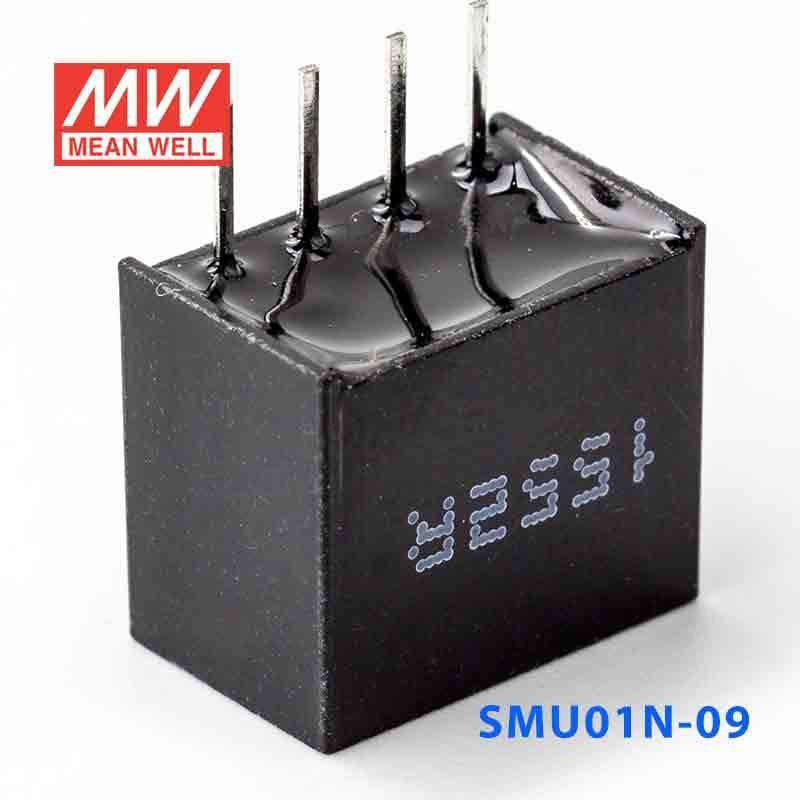 Mean Well SMU01N-09 DC-DC Converter - 1W - 21.6~26.4V in 9V out 110mA - SMU01N-09 - powersupplymall.com