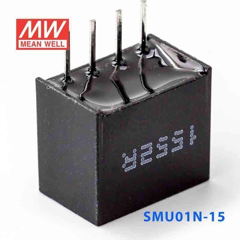 Mean Well SMU01N - 15 DC - DC Converter - 1W - 21.6~26.4V in 15V out - SMU01N - 15 - powersupplymall.com