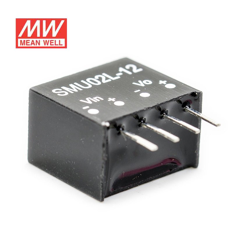 Mean Well SMU02L - 12 DC - DC Converter - 2W - 4.5~5.5V in 12V out - SMU02L - 12 - powersupplymall.com