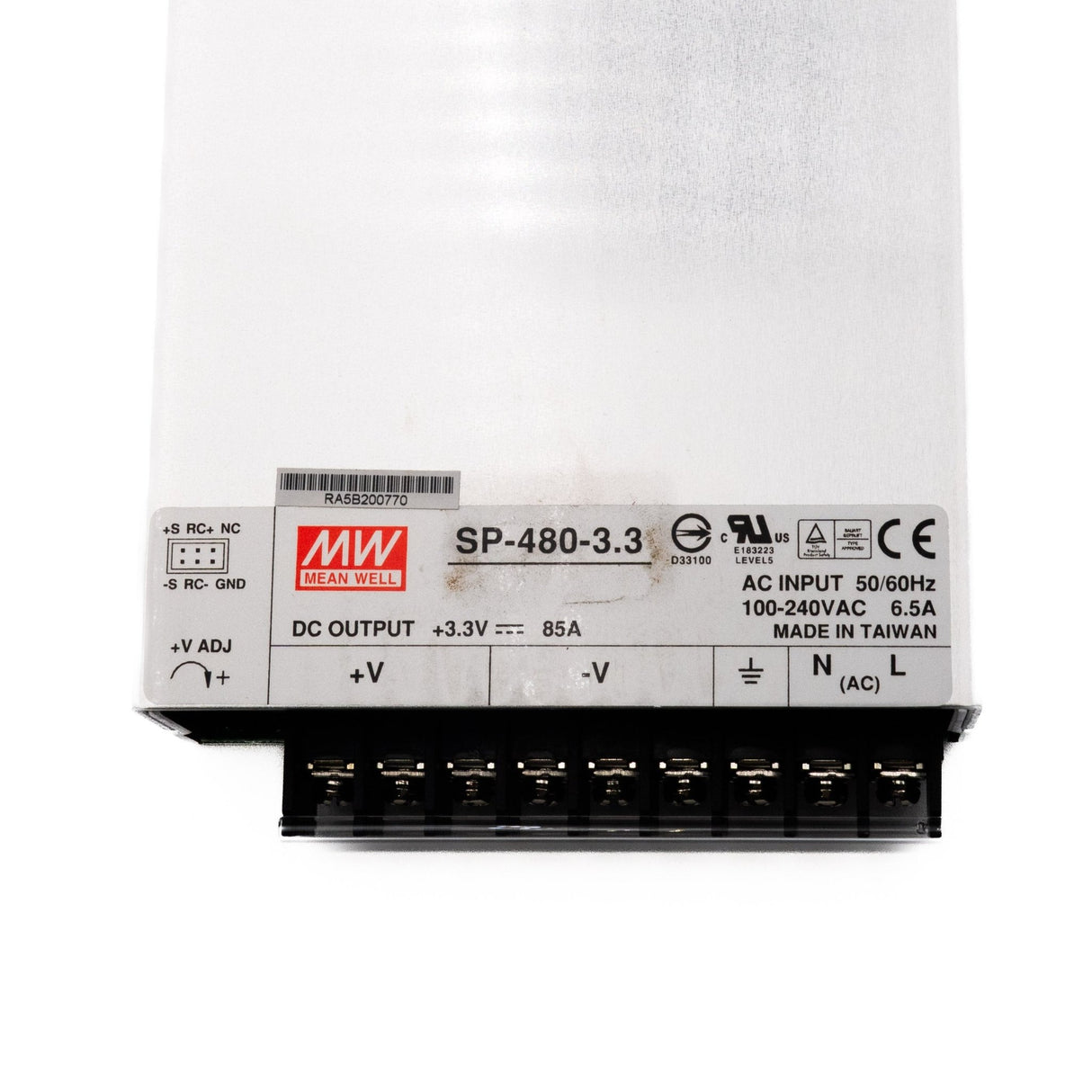 Mean Well SP - 480 - 3.3 Power Supply 480W 3.3V - SP - 480 - 3.3 - powersupplymall.com