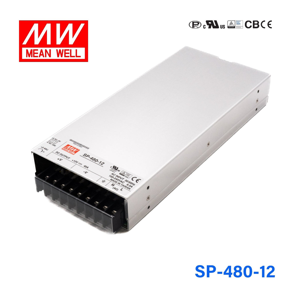 Mean Well SP Series Power Supply 12V(75~480W) - - powersupplymall.com