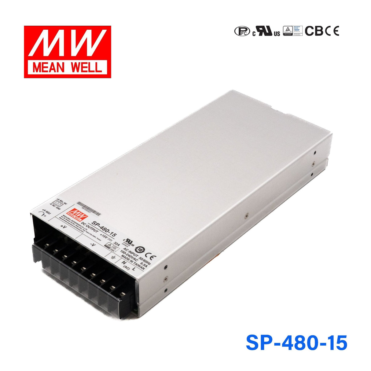 Mean Well SP Series Power Supply 15V(75~480) - powersupplymall.com