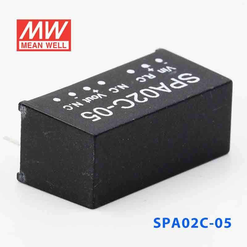 Mean Well SPA02C-05 DC-DC Converter - 2W - 36~72V in 5V out 400mA - SPA02C-05 - powersupplymall.com