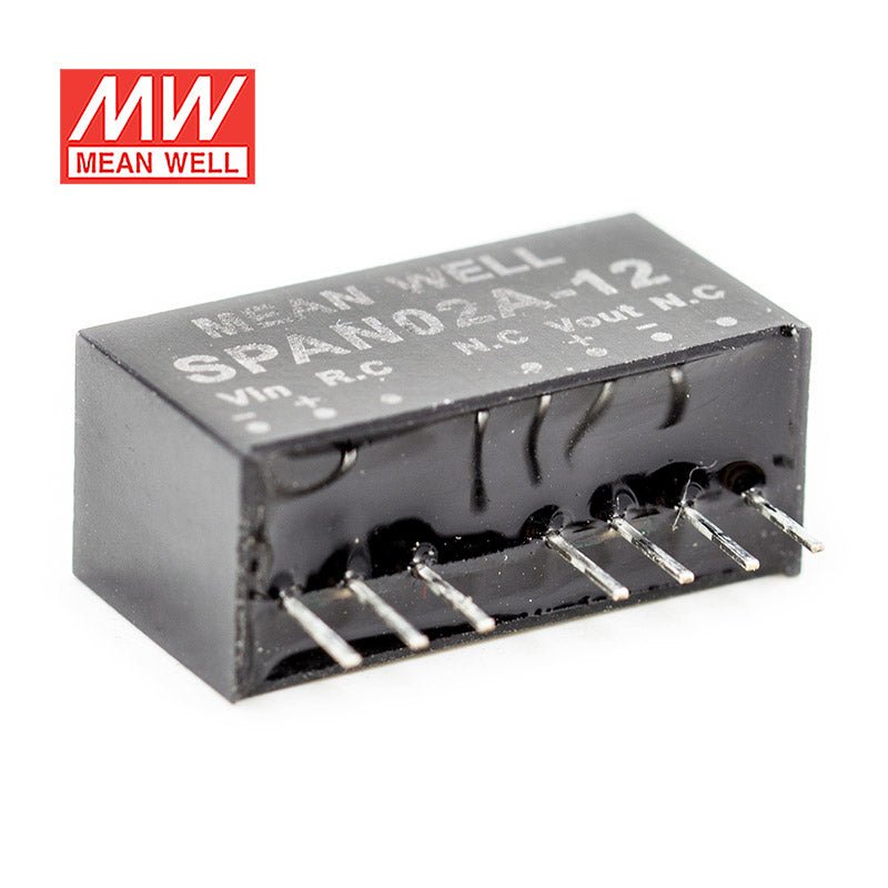 Mean Well SPAN02A - 12 DC - DC Converter - 2W - 9~18V in 12V out - SPAN02A - 12 - powersupplymall.com