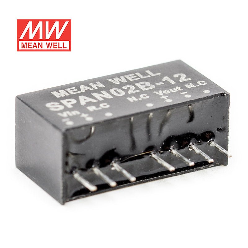 Mean Well SPAN02B - 12 DC - DC Converter - 2W - 18~36V in 12V out - SPAN02B - 12 - powersupplymall.com