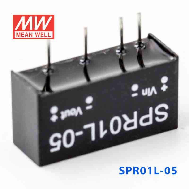 Mean Well SPR01L-05 DC-DC Converter - 1W - 4.5~5.5V in 5V out - SPR01L-05 - powersupplymall.com