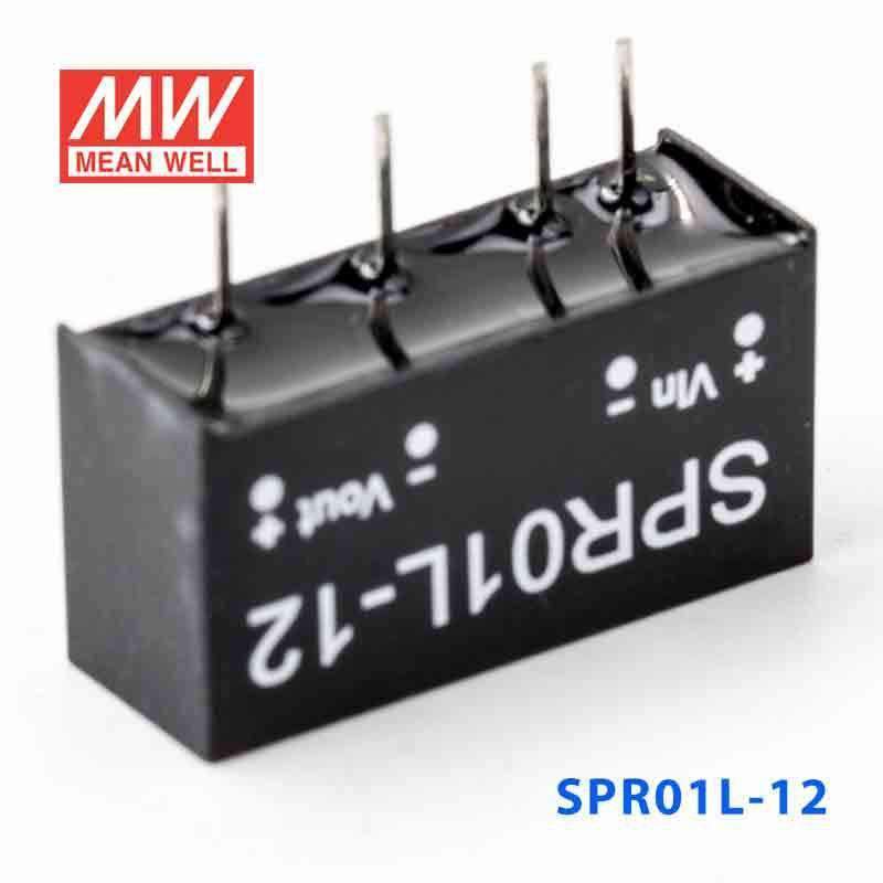 Mean Well SPR01L - 12 DC - DC Converter - 1W - 4.5~5.5V in 12V out - SPR01L - 12 - powersupplymall.com