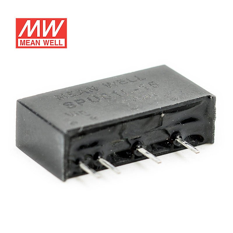 Mean Well SPU01L-15 DC-DC Converter - 1W - 4.4~5.5V in 15V out - SPU01L-15 - powersupplymall.com