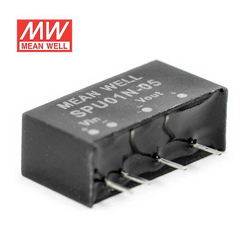 Mean Well SPU01N - 05 DC - DC Converter - 1W - 21.6~26.4V in 5V out - SPU01N - 05 - powersupplymall.com