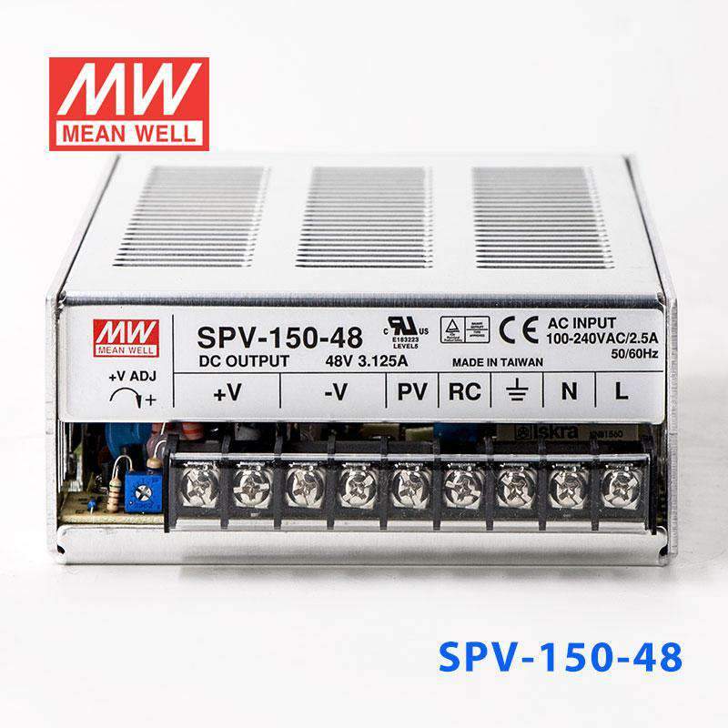 Mean Well SPV - 150 - 48 power supply 150W 48V 3.125A - SPV - 150 - 48 - powersupplymall.com