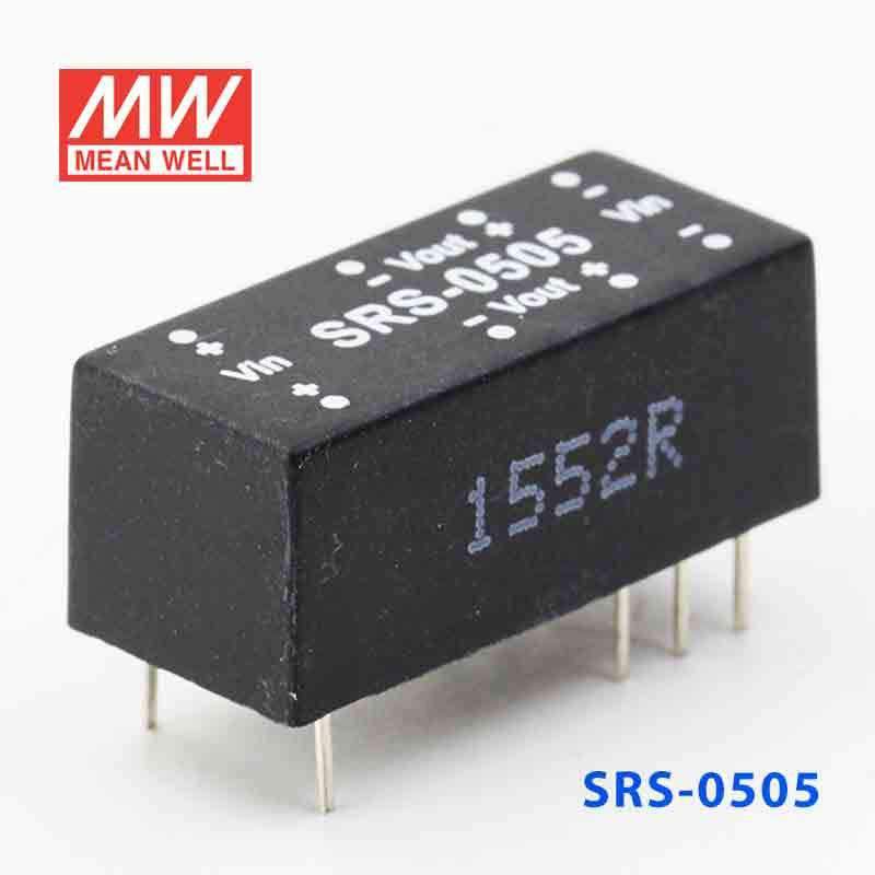 Mean Well SRS - 0505 DC - DC Converter - 0.5W - 4.5~5.5V in 5V out - SRS - 0505 - powersupplymall.com