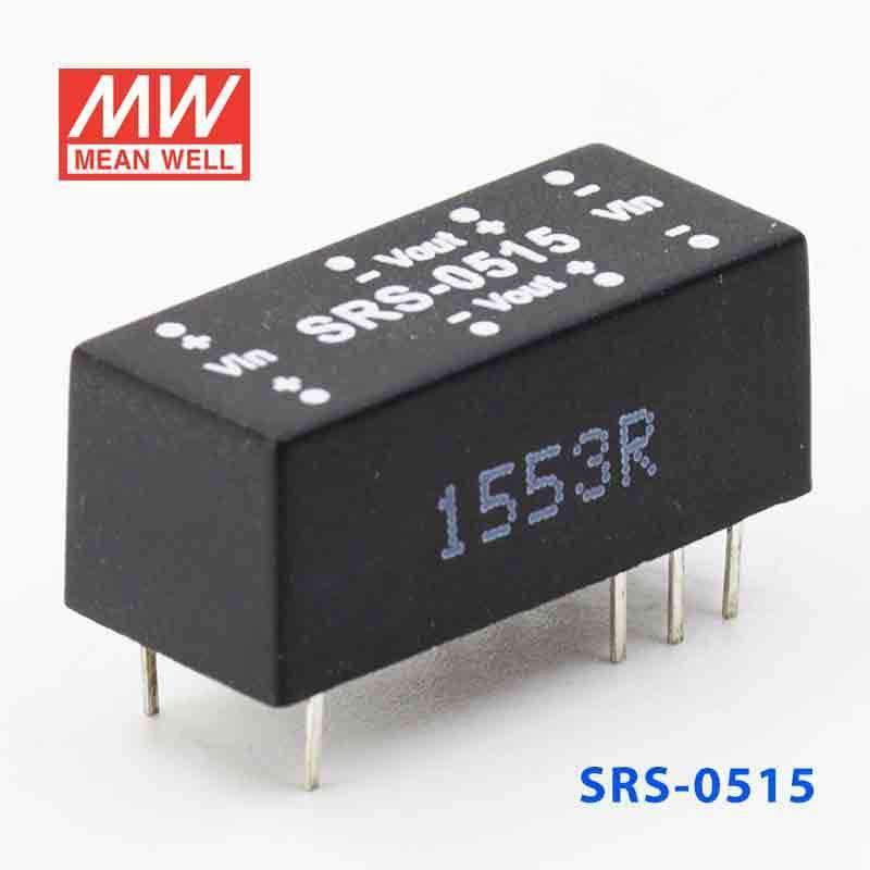 Mean Well SRS - 0515 DC - DC Converter - 0.5W - 4.5~5.5V in 15V out - SRS - 0515 - powersupplymall.com