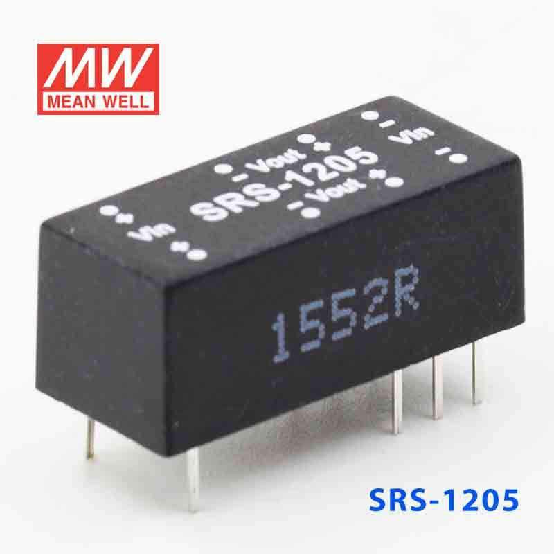 Mean Well SRS - 1205 DC - DC Converter - 0.5W - 10.8~13.2V in 5V out - SRS - 1205 - powersupplymall.com