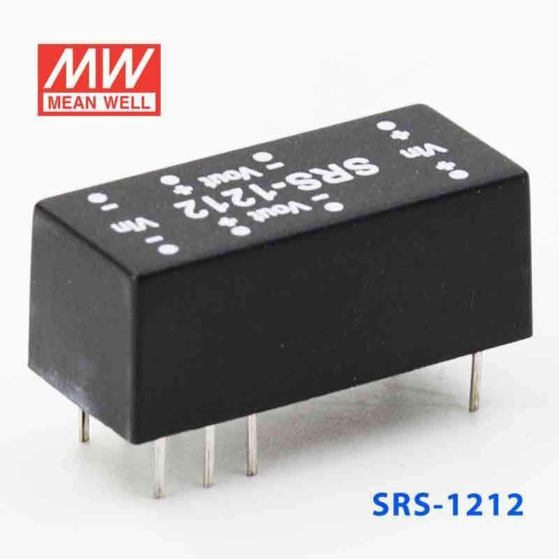 Mean Well SRS-1212 DC-DC Converter - 0.5W - 10.8~13.2V in 12V out - SRS-1212 - powersupplymall.com