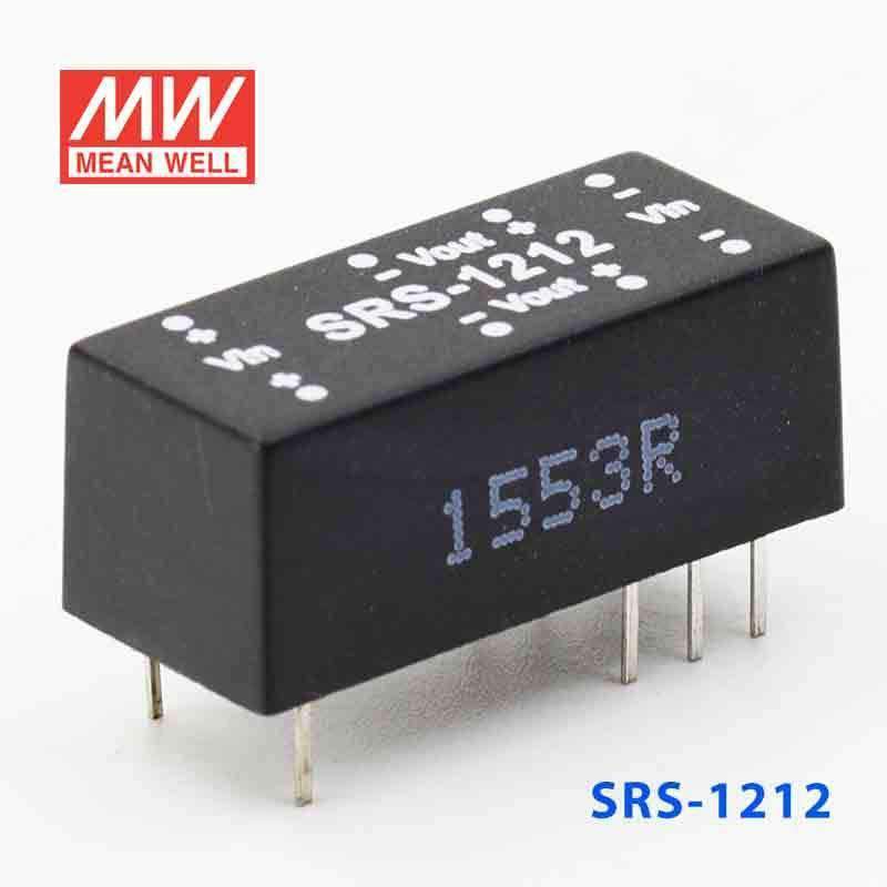 Mean Well SRS - 1212 DC - DC Converter - 0.5W - 10.8~13.2V in 12V out - SRS - 1212 - powersupplymall.com