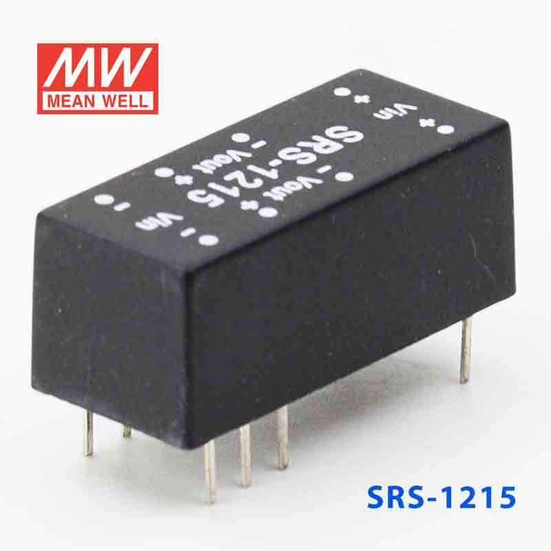 Mean Well SRS-1215 DC-DC Converter - 0.5W - 10.8~13.2V in 15V out - SRS-1215 - powersupplymall.com