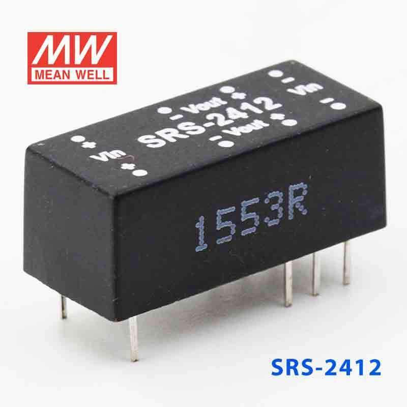 Mean Well SRS - 2412 DC - DC Converter - 0.5W - 21.6~26.4V in 12V out - SRS - 2412 - powersupplymall.com