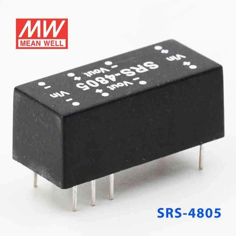 Mean Well SRS - 4805 DC - DC Converter - 0.5W - 43.2~52.8V in 5V out - SRS - 4805 - powersupplymall.com