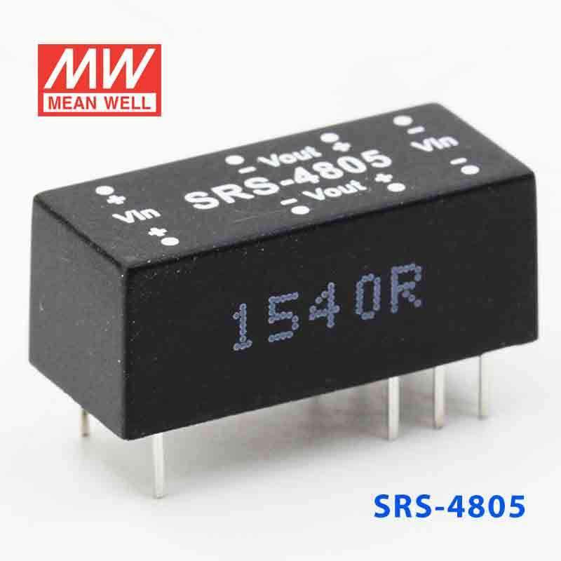 Mean Well SRS - 4805 DC - DC Converter - 0.5W - 43.2~52.8V in 5V out - SRS - 4805 - powersupplymall.com