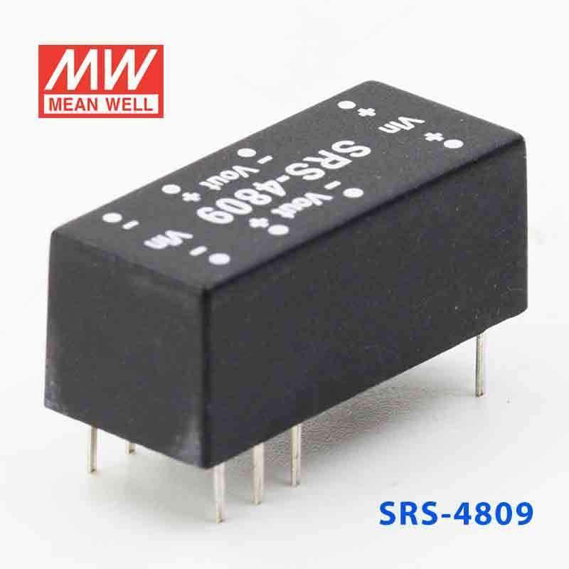 Mean Well SRS-4809 DC-DC Converter - 0.5W - 43.2~52.8V in 9V out - SRS-4809 - powersupplymall.com