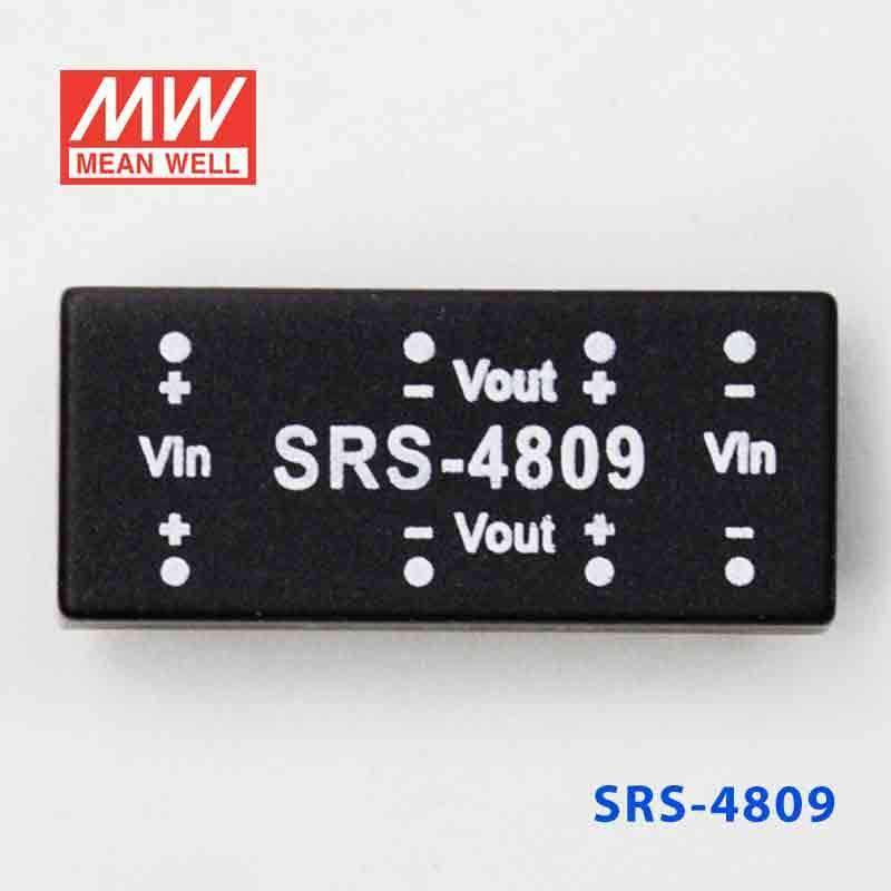 Mean Well SRS-4809 DC-DC Converter - 0.5W - 43.2~52.8V in 9V out - SRS-4809 - powersupplymall.com