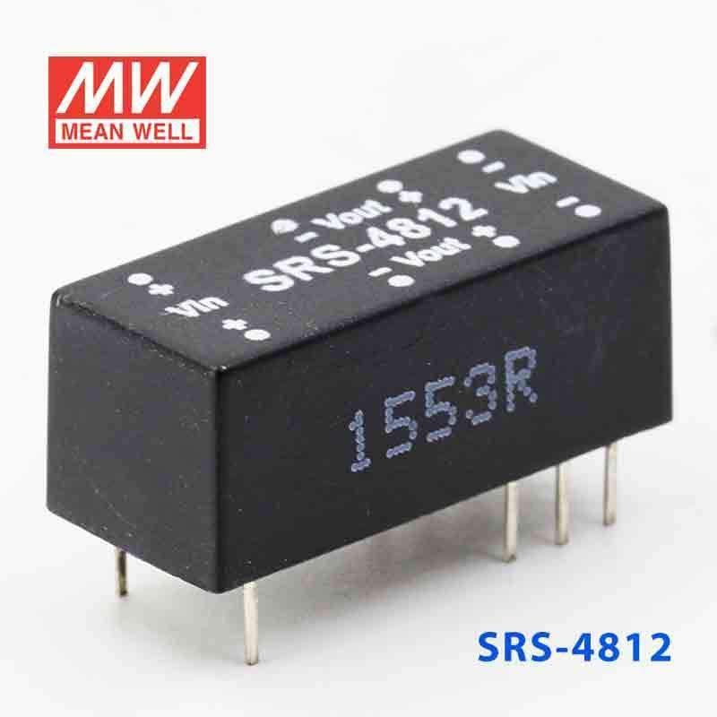 Mean Well SRS - 4812 DC - DC Converter - 0.5W - 43.2~52.8V in 12V out - SRS - 4812 - powersupplymall.com