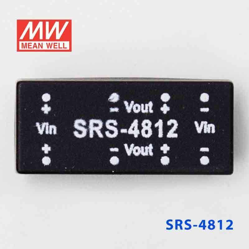Mean Well SRS-4812 DC-DC Converter - 0.5W - 43.2~52.8V in 12V out - SRS-4812 - powersupplymall.com