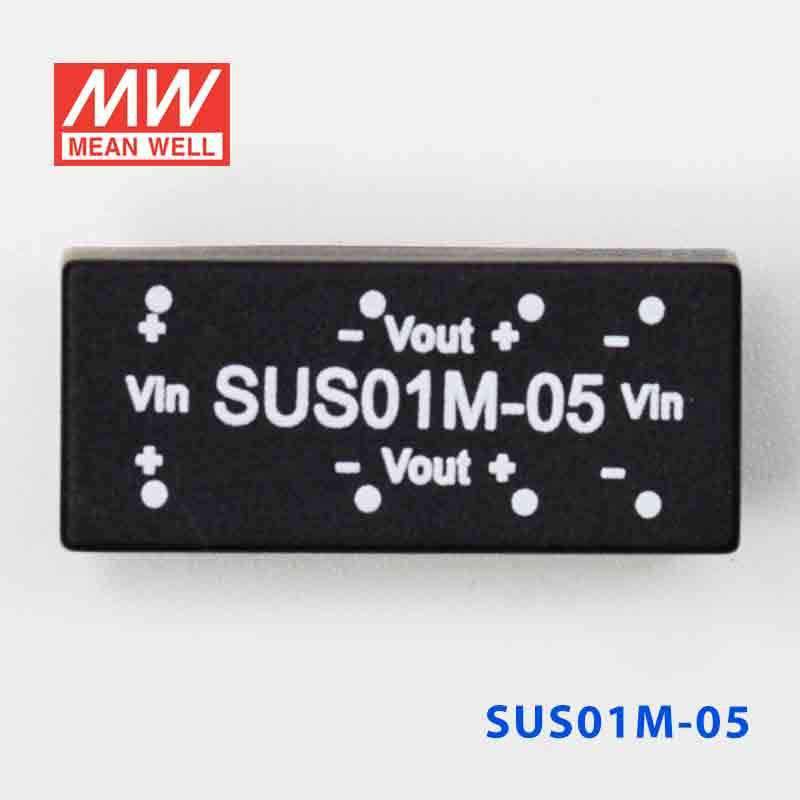 Mean Well SUS01M - 05 DC - DC Converter - 1W - 10.8~13.2V in 5V out - SUS01M - 05 - powersupplymall.com